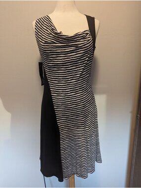 Black & White Striped Vex Collection Dress size 40